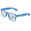 Blue Retro Clear Lenses Sunglasses